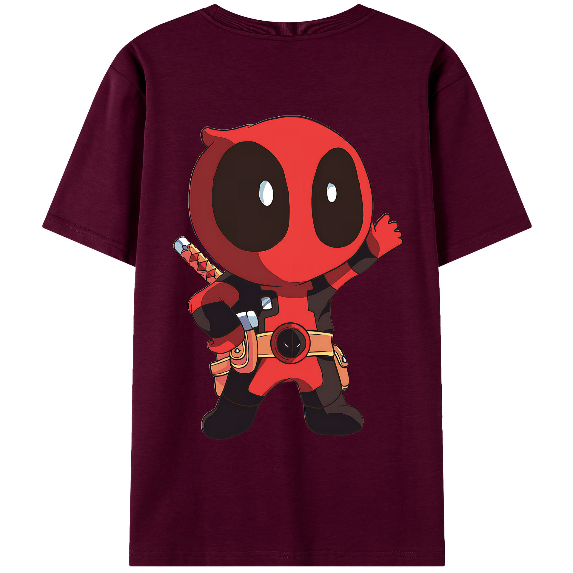 （画像用） Deadpool デッドプール レディース半袖Tシャツ(バックプリント)
